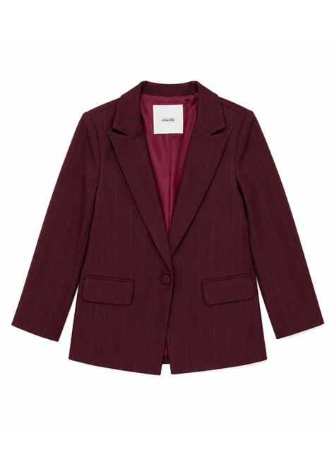 Giacca gessata Lù-Lù BY MISS GRANT | LL4582BORDEAUX